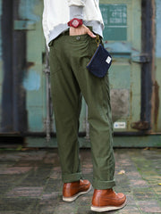 Nash | Straight Fit Cotton Casual Pants
