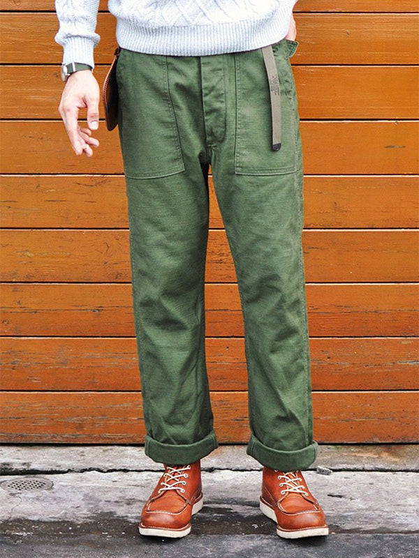 Nash | Straight Fit Cotton Casual Pants