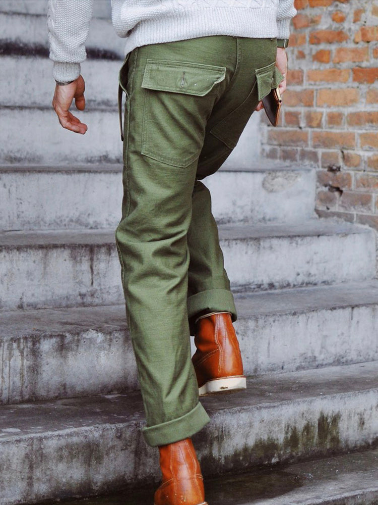 Nash | Straight Fit Cotton Casual Pants