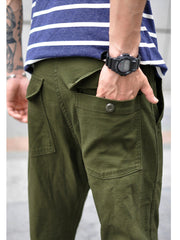 Nash | Straight Fit Cotton Casual Pants