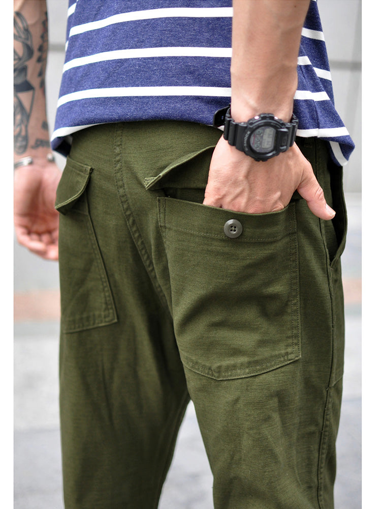 Nash | Straight Fit Cotton Casual Pants