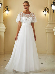 Octavia | A-Line Belted Embroidered Evening Dress Mother of the Bride Outfits