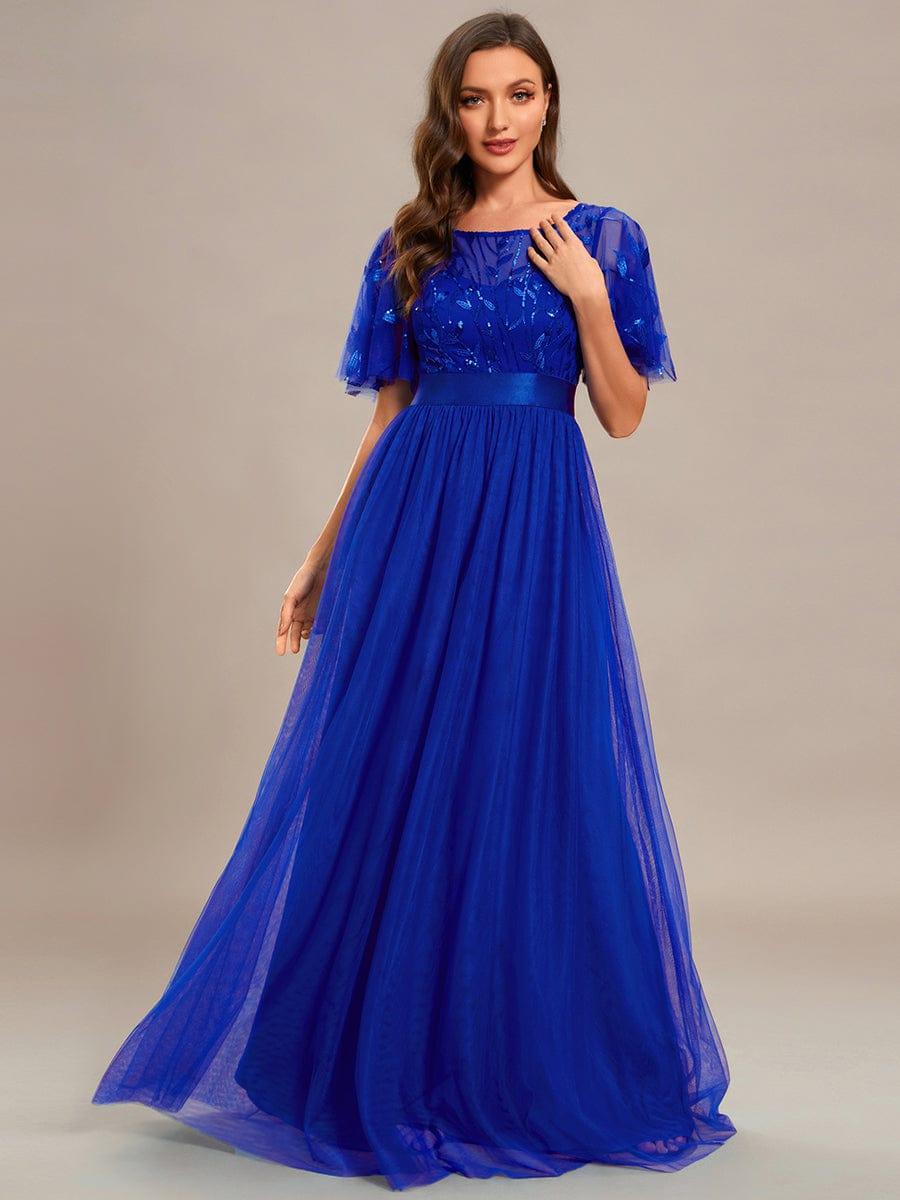 Octavia | A-Line Belted Embroidered Evening Dress Mother of the Bride Outfits