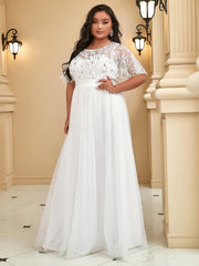 Octavia | A-Line Belted Embroidered Evening Dress Mother of the Bride Outfits