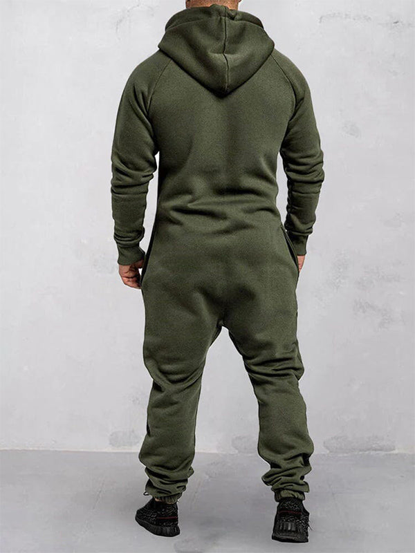 Odette | Relaxed Fit Hooded Fleece Jumpsuit