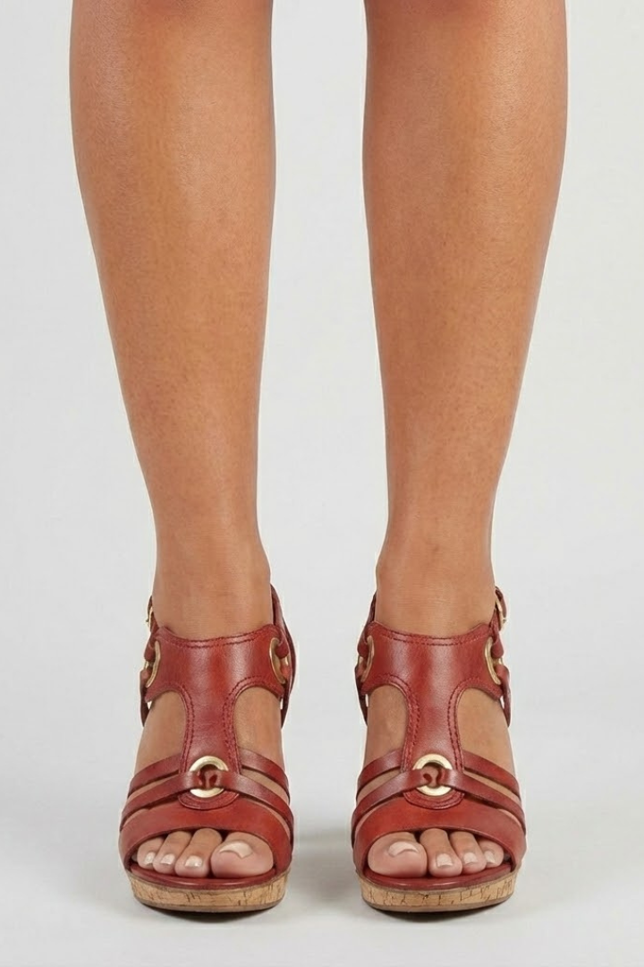 Olivia | Strappy Buckle Detail Sandals