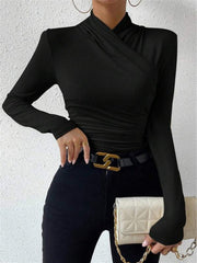 Opal | Pleated Cinched Holiday Clothes T-Shirt