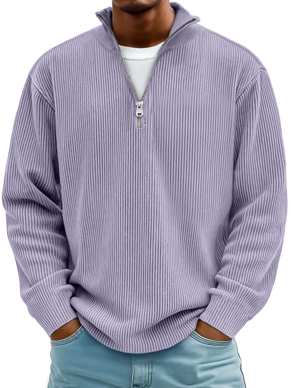 Orla | Modern Fit Half-Zip Knit Sweater