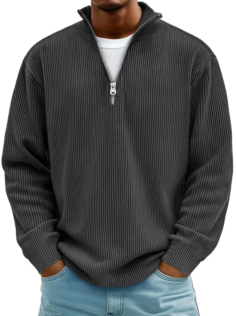 Orla | Modern Fit Half-Zip Knit Sweater