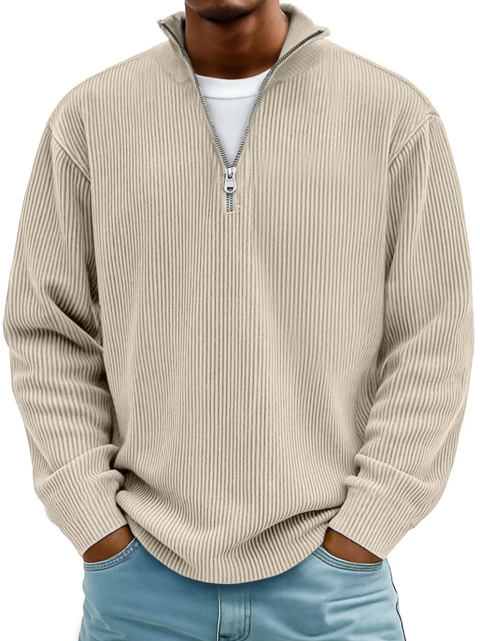 Orla | Modern Fit Half-Zip Knit Sweater