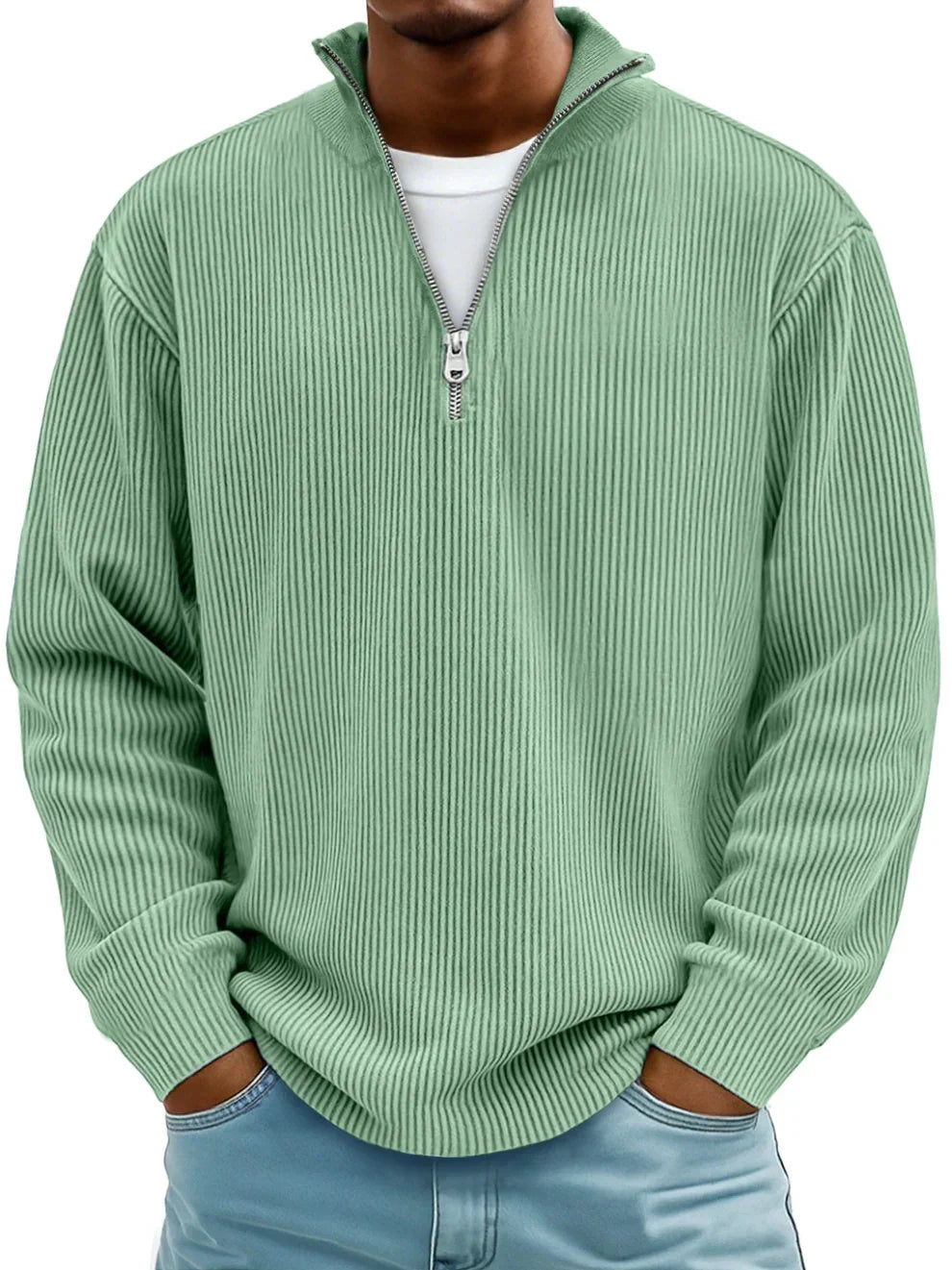 Orla | Modern Fit Half-Zip Knit Sweater