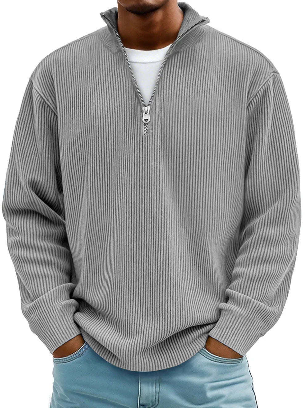 Orla | Modern Fit Half-Zip Knit Sweater