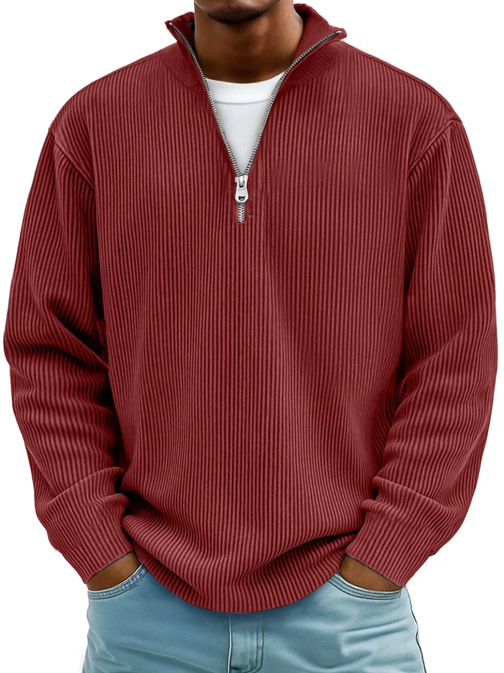 Orla | Modern Fit Half-Zip Knit Sweater