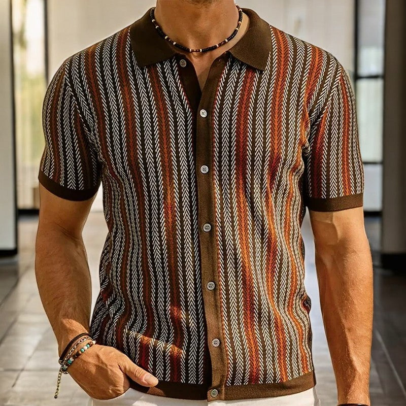 Orla | Slim Fit Herringbone Button-Down Shirt