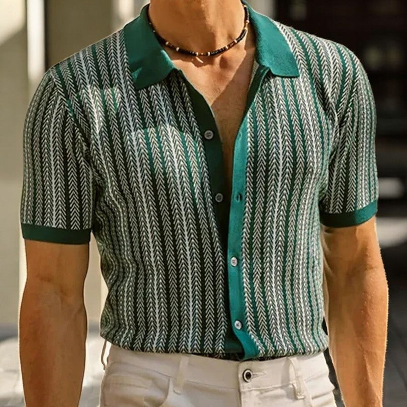 Orla | Slim Fit Herringbone Button-Down Shirt