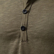 Paige | Slim Fit Cotton Henley Shirt
