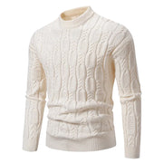 Paris | Structured Fit Cable Knit Crew Neck Sweater