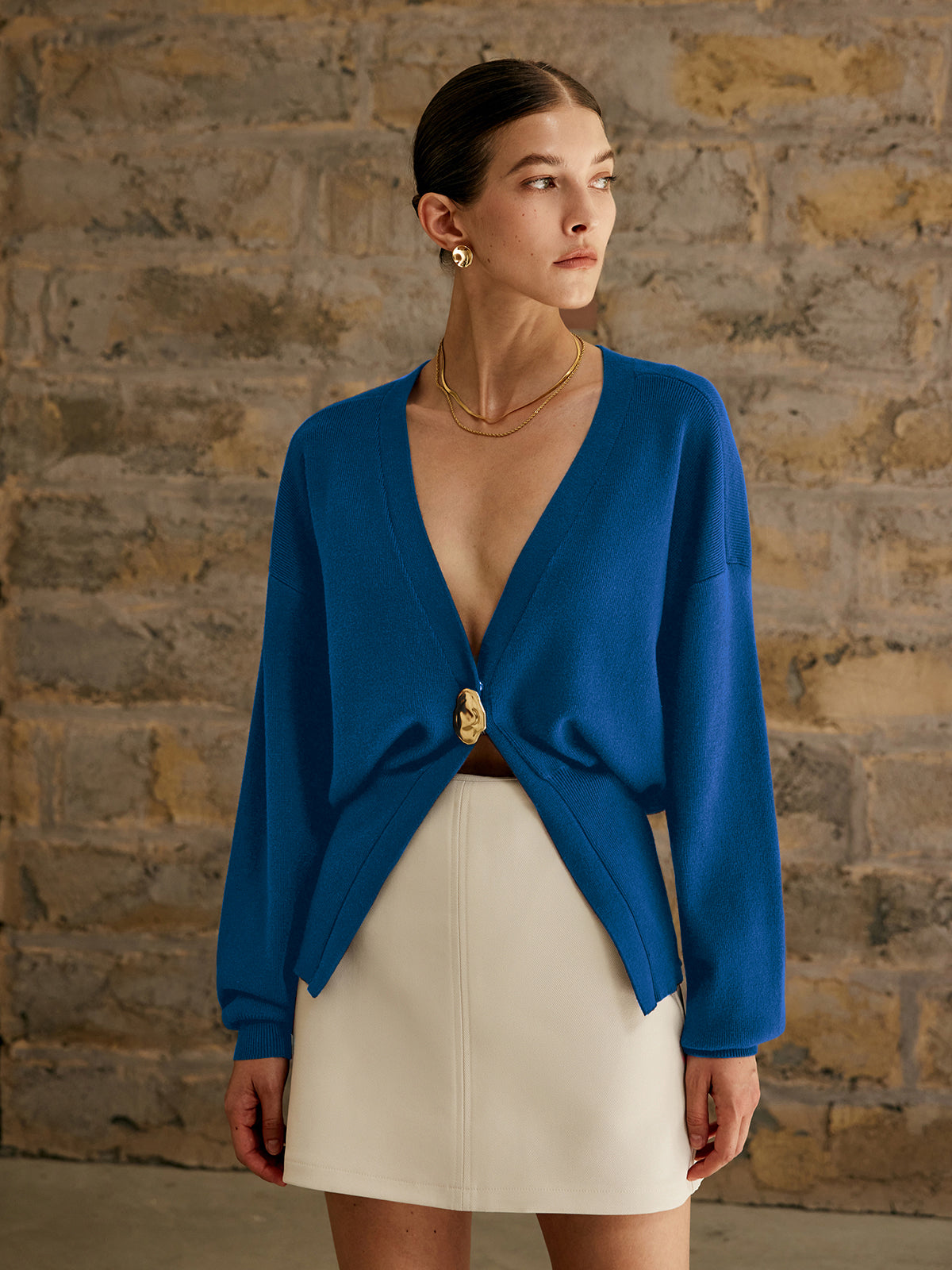 Patricia | Relaxed Fit Plain Holiday Clothes Cardigan