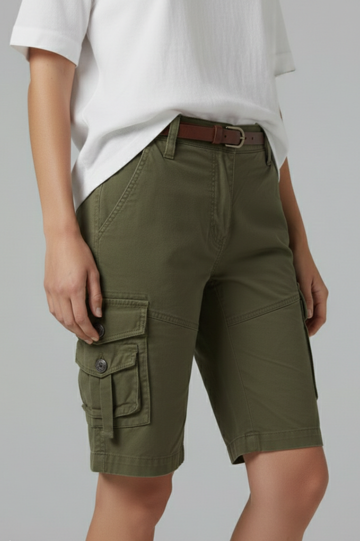 Patricia | Relaxed Fit Utility Pocket Cargo Shorts