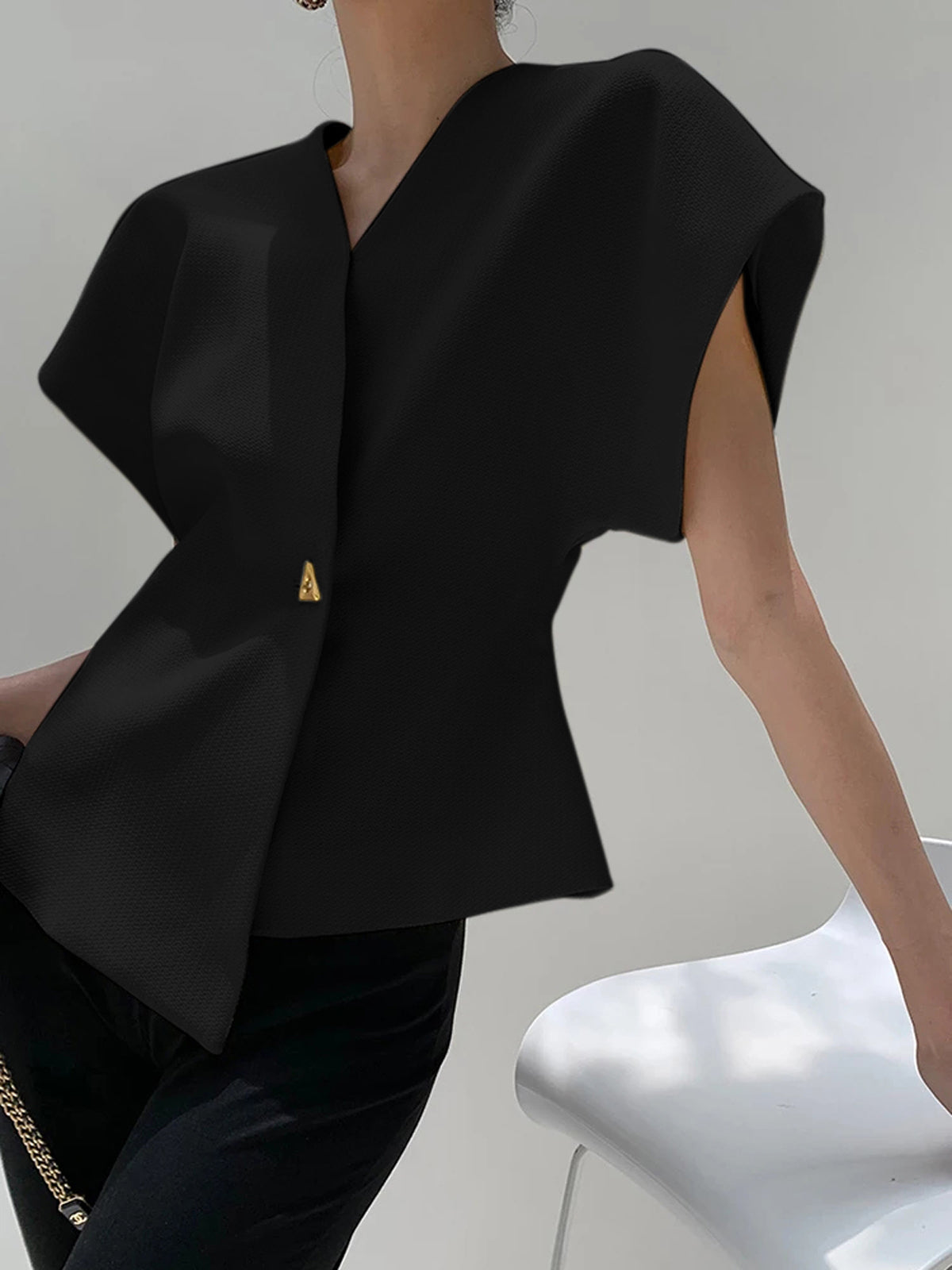 Payton | Relaxed Fit V-Neck Holiday Clothes Blouse