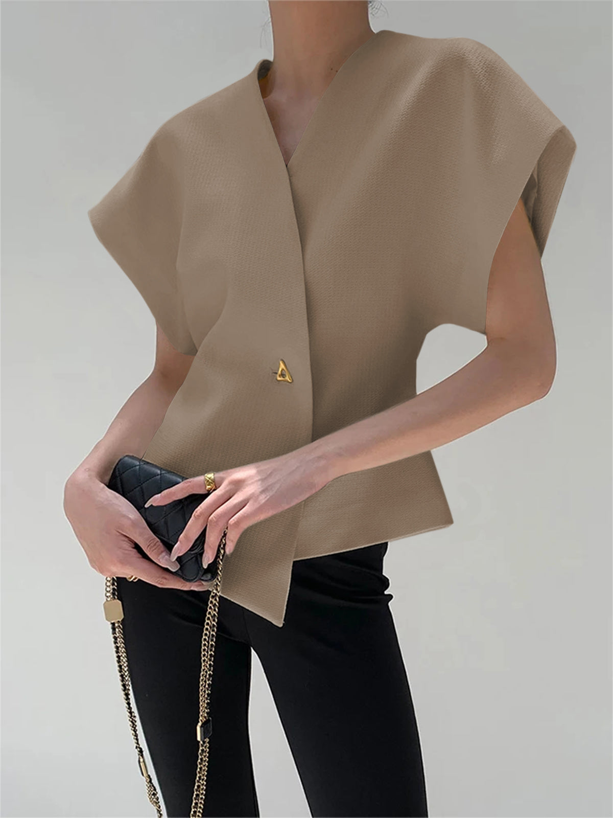 Payton | Relaxed Fit V-Neck Holiday Clothes Blouse