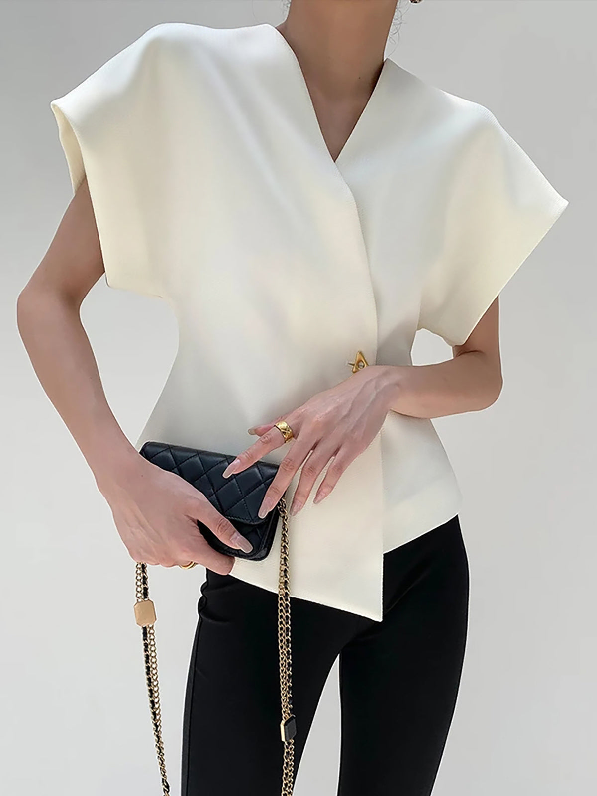 Payton | Relaxed Fit V-Neck Holiday Clothes Blouse