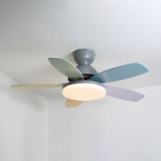 Petalo Design Ceiling Fan Light with Integrated Illumination – Ideal for Living Room or Bedroom