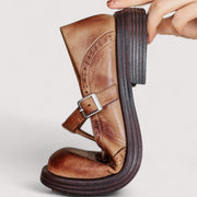 Phoebe | Rounded Toe Mary Jane Ankle Strap Shoes