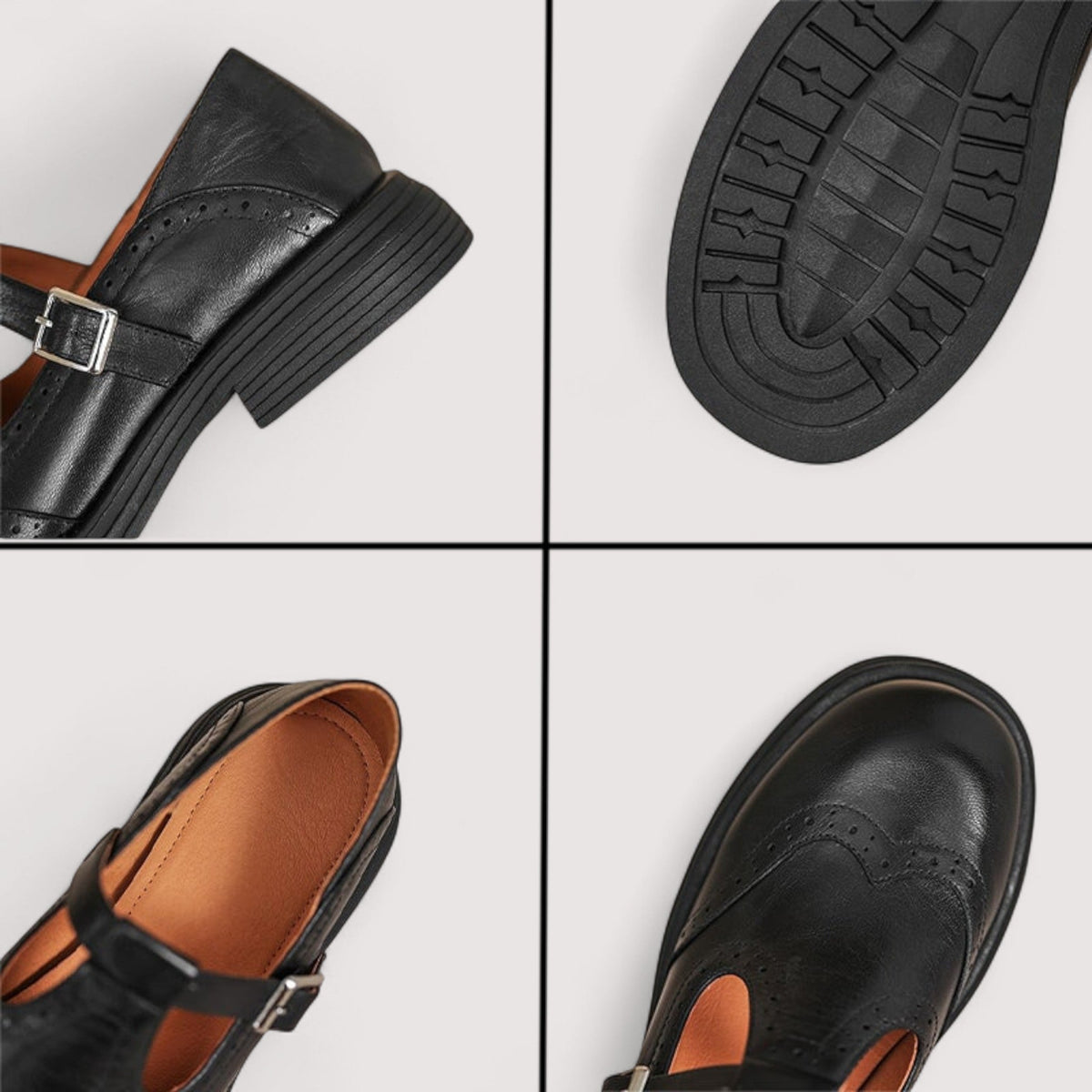 Phoebe | Rounded Toe Mary Jane Ankle Strap Shoes