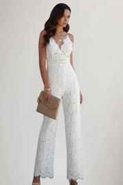 Poppy | Sleeveless V-Neck Wide-Leg Jumpsuit