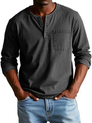 Porter | Relaxed Fit Long Sleeve Henley Shirt