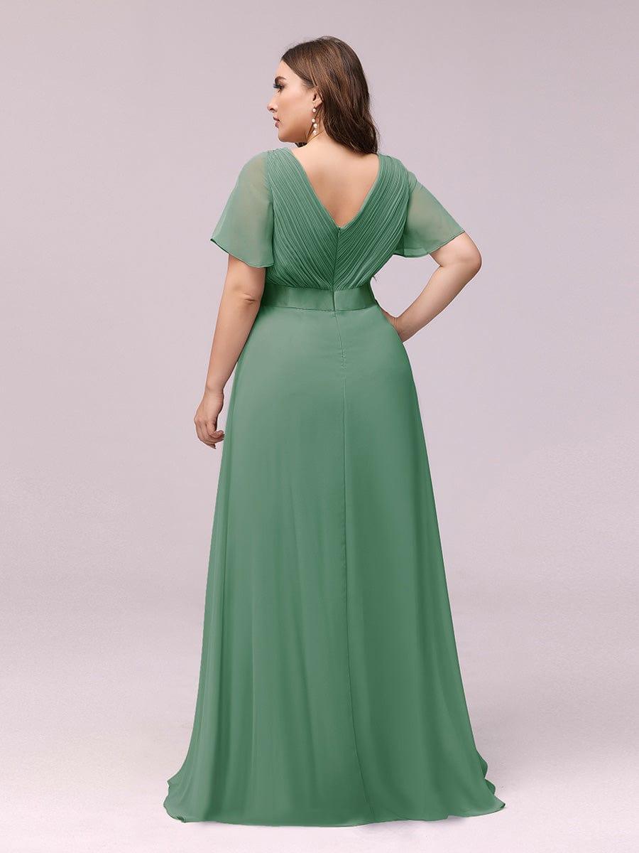Prudence | Empire Waist Prom Dress with Flutter Sleeves