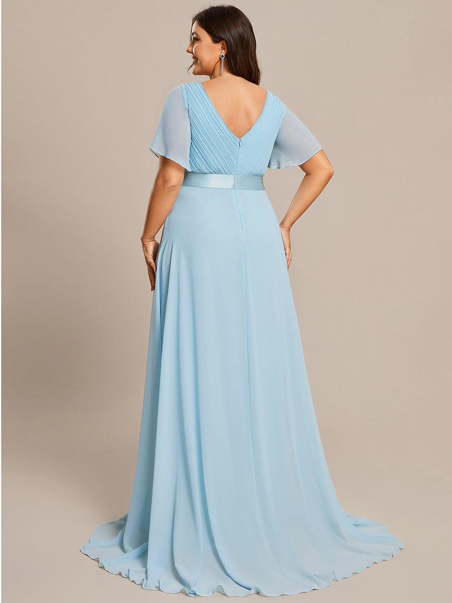 Prudence | Empire Waist Prom Dress with Flutter Sleeves