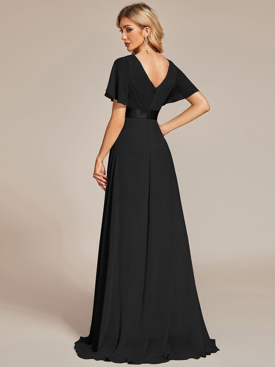 Prudence | Empire Waist Prom Dress with Flutter Sleeves