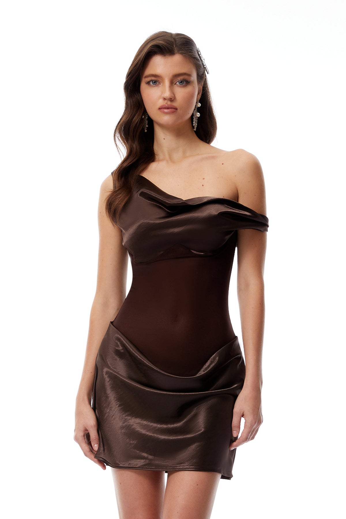 Rachel | Fitted One Shoulder Wedding Guest Dress