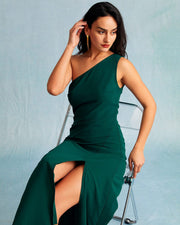 Renata | Slim Fit One Shoulder Bridesmaid Maxi Dress