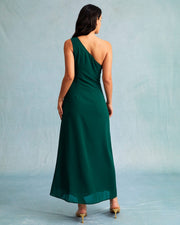 Renata | Slim Fit One Shoulder Bridesmaid Maxi Dress