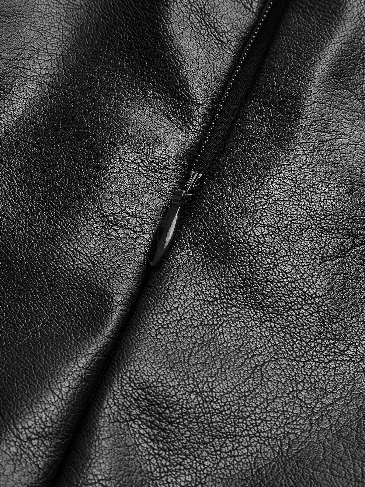 Rosalie | Asymmetric Pleated Faux Leather Maxi Skirt