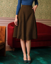 Sadie | Slim Fit High Waisted Tweed Ladies Day Skirt