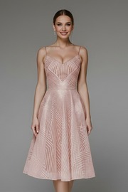 Savannah | Spaghetti Strap A-Line Midi Dress