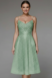 Savannah | Spaghetti Strap A-Line Midi Dress