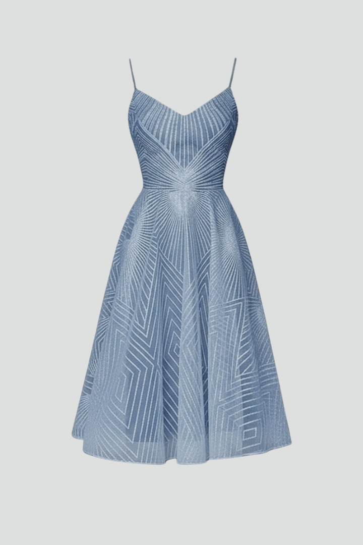 Savannah | Spaghetti Strap A-Line Midi Dress