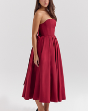 Scarlett | Strapless Bow Wedding Guest Dress
