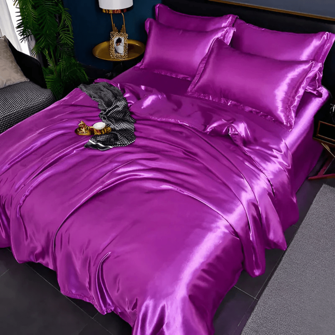 Silk Bedding Set with Wrinkle Resistance – Ideal for Bedroom Comfort by Longview