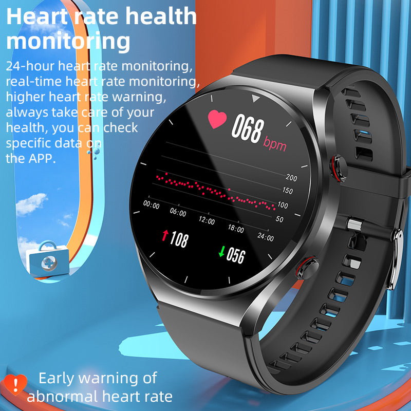 Sleek Health Monitoring Smartwatch with ECG and Blood Pressure – Ideal for Everyday Wear