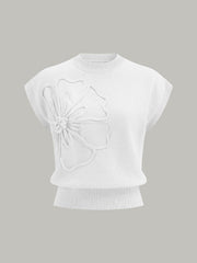 Sloane | Cap Sleeve Knit Sweater Vest