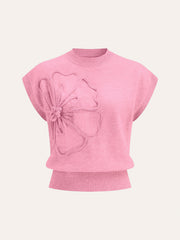 Sloane | Cap Sleeve Knit Sweater Vest