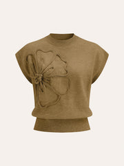 Sloane | Cap Sleeve Knit Sweater Vest