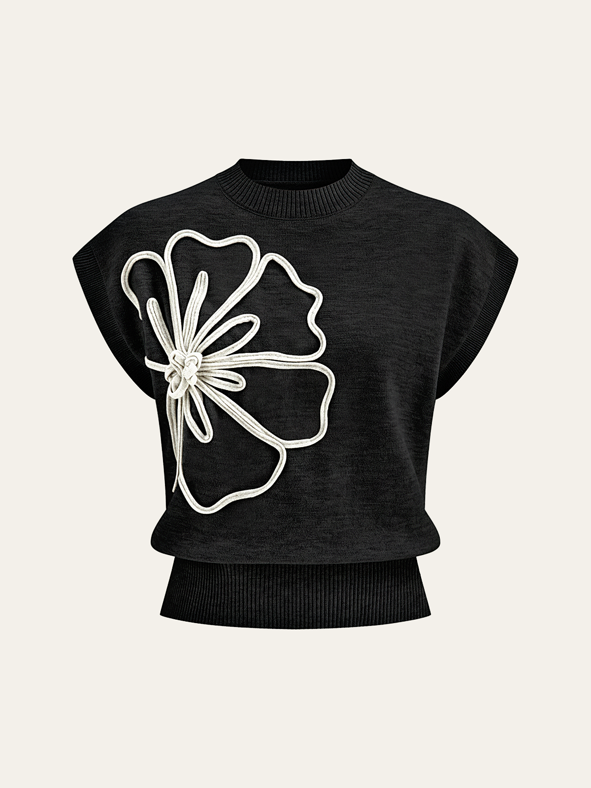 Sloane | Cap Sleeve Knit Sweater Vest