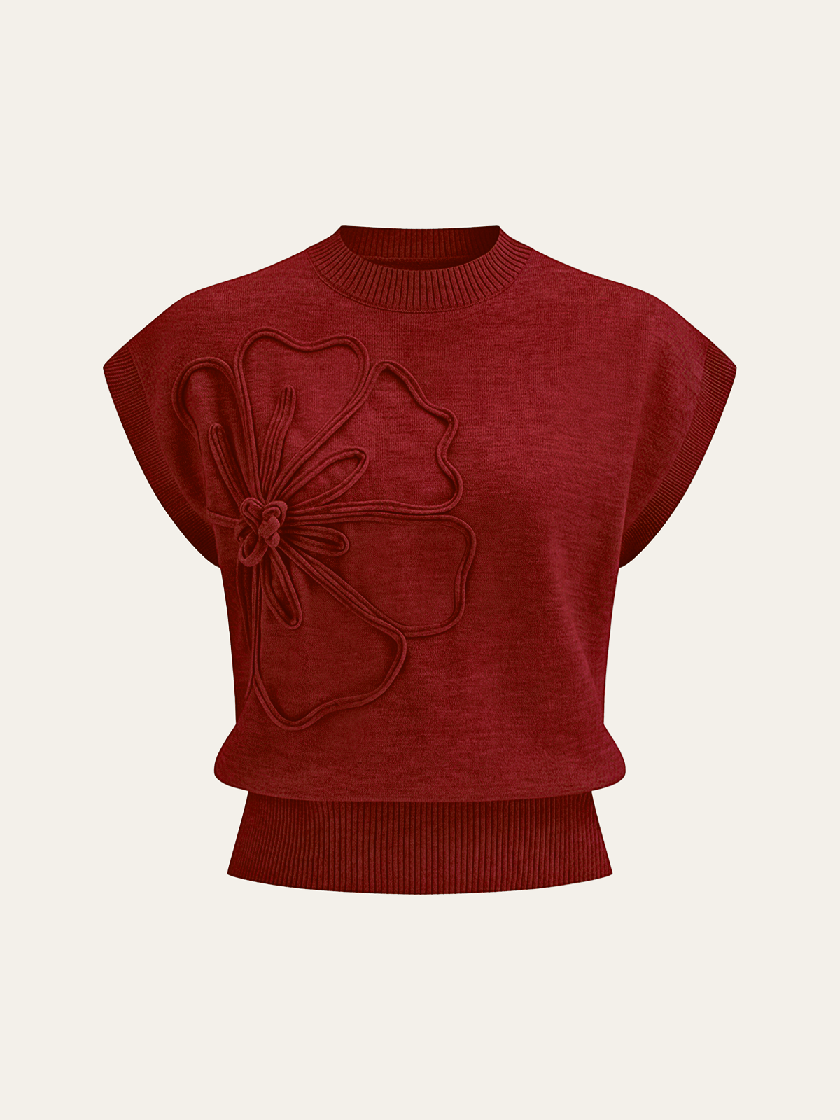 Sloane | Cap Sleeve Knit Sweater Vest